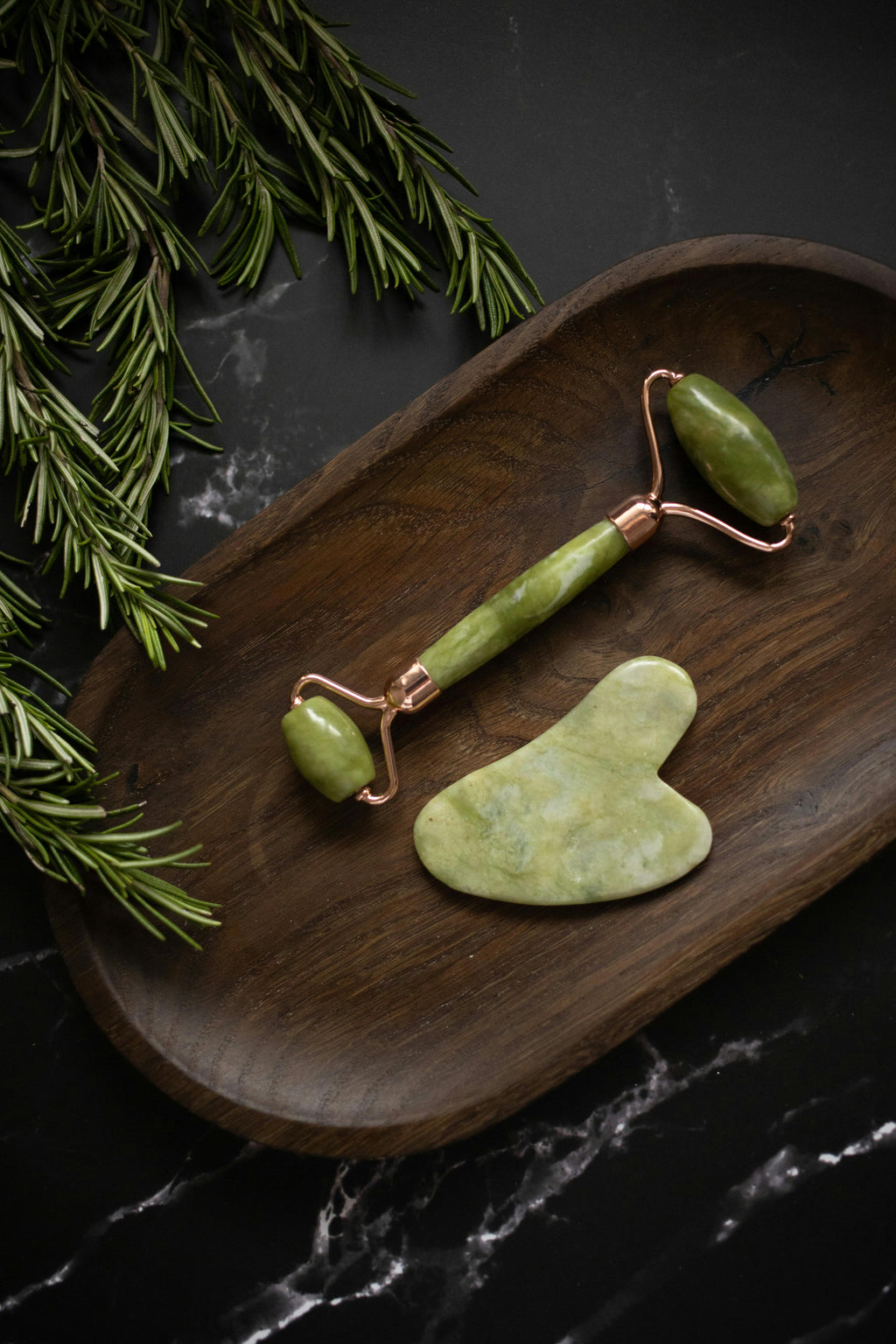 Gua Sha Facial Lifting Set – 2 Natural Resin Massage Stones for Face & Neck